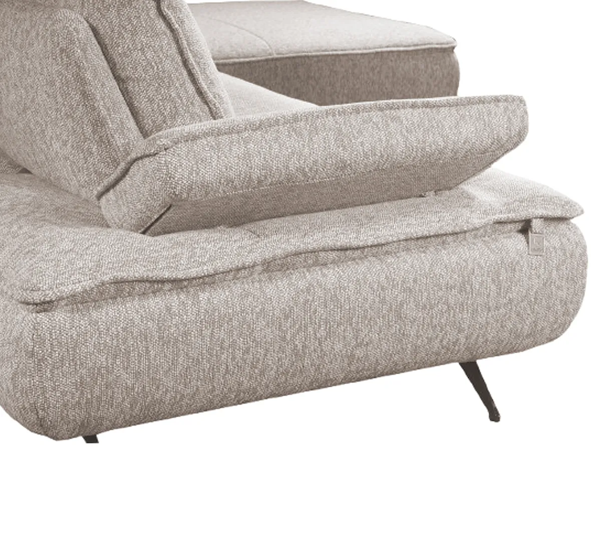 Диван угловой правый Fortis 33976 (светло-бежевый)