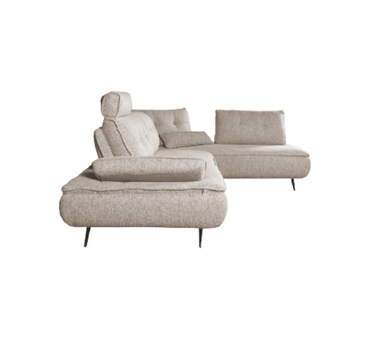 Диван угловой правый Fortis 33976 (светло-бежевый)