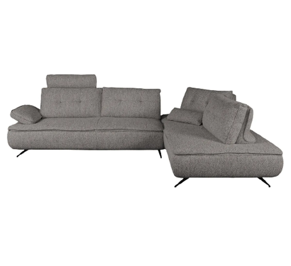 Диван угловой правый Fortis 33976 (серый)