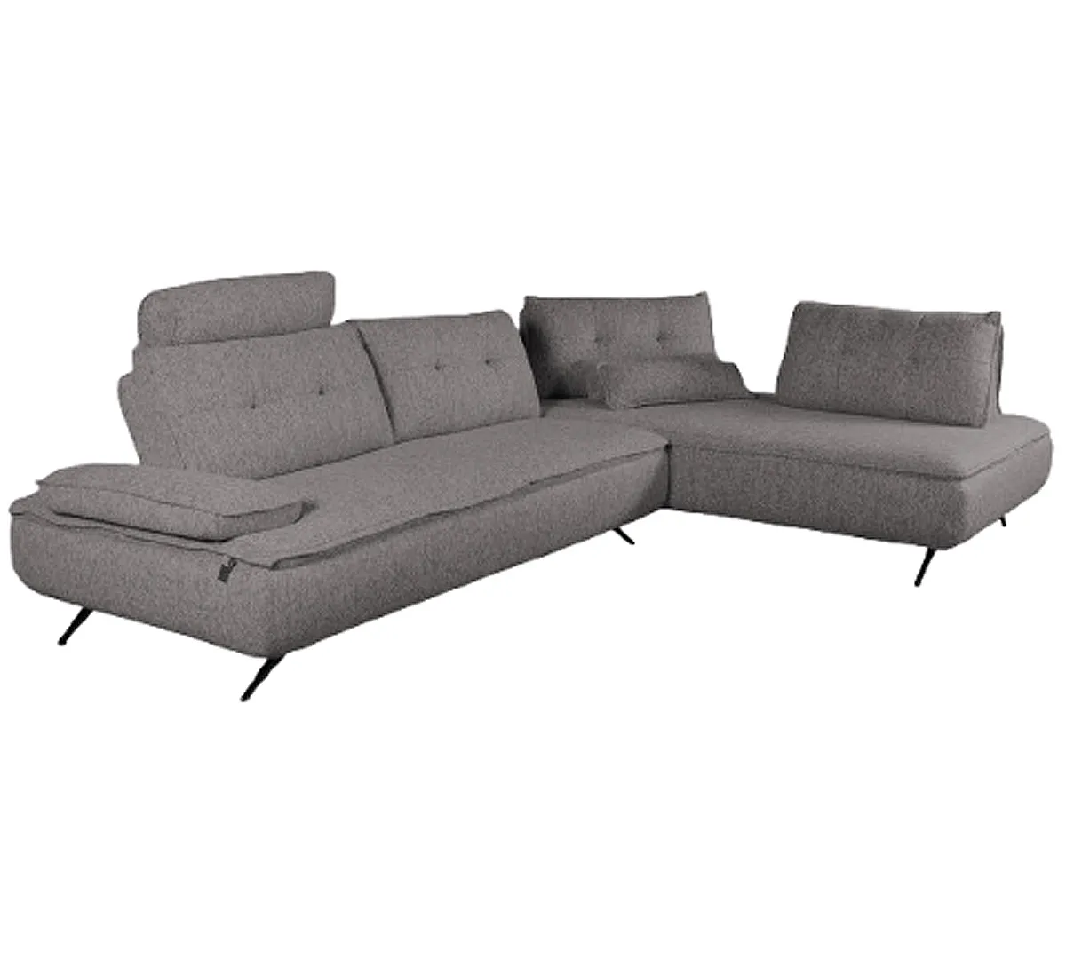 Диван угловой правый Fortis 33976 (серый)