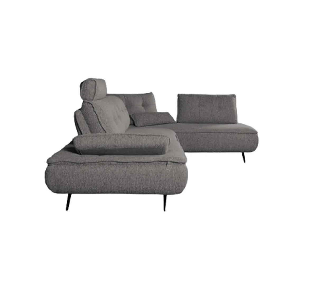 Диван угловой правый Fortis 33976 (серый)