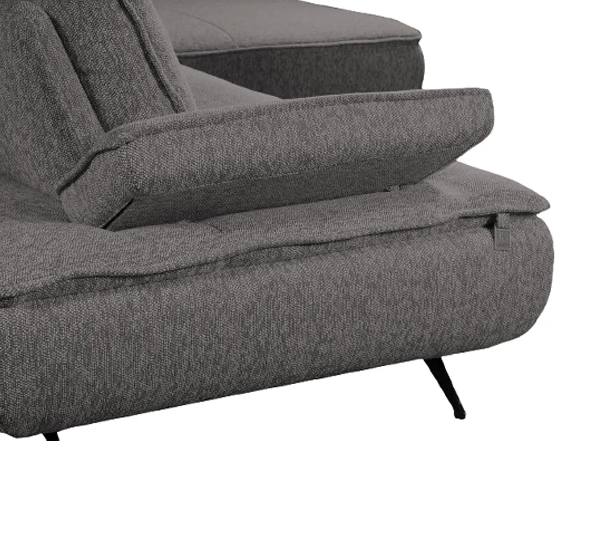 Диван угловой правый Fortis 33976 (серый)