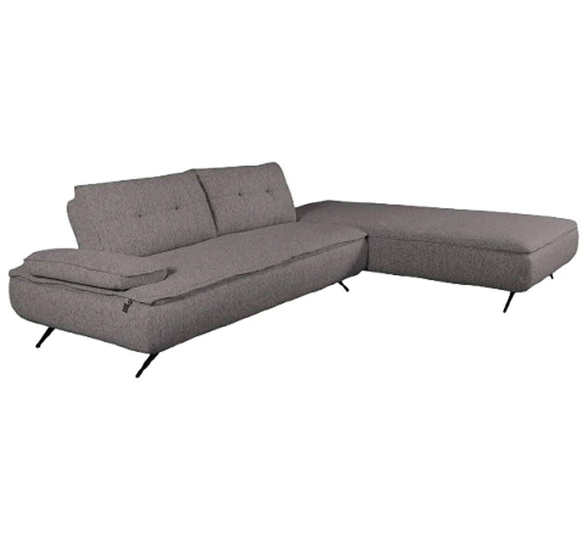 Диван угловой правый Fortis 33976 (серый)