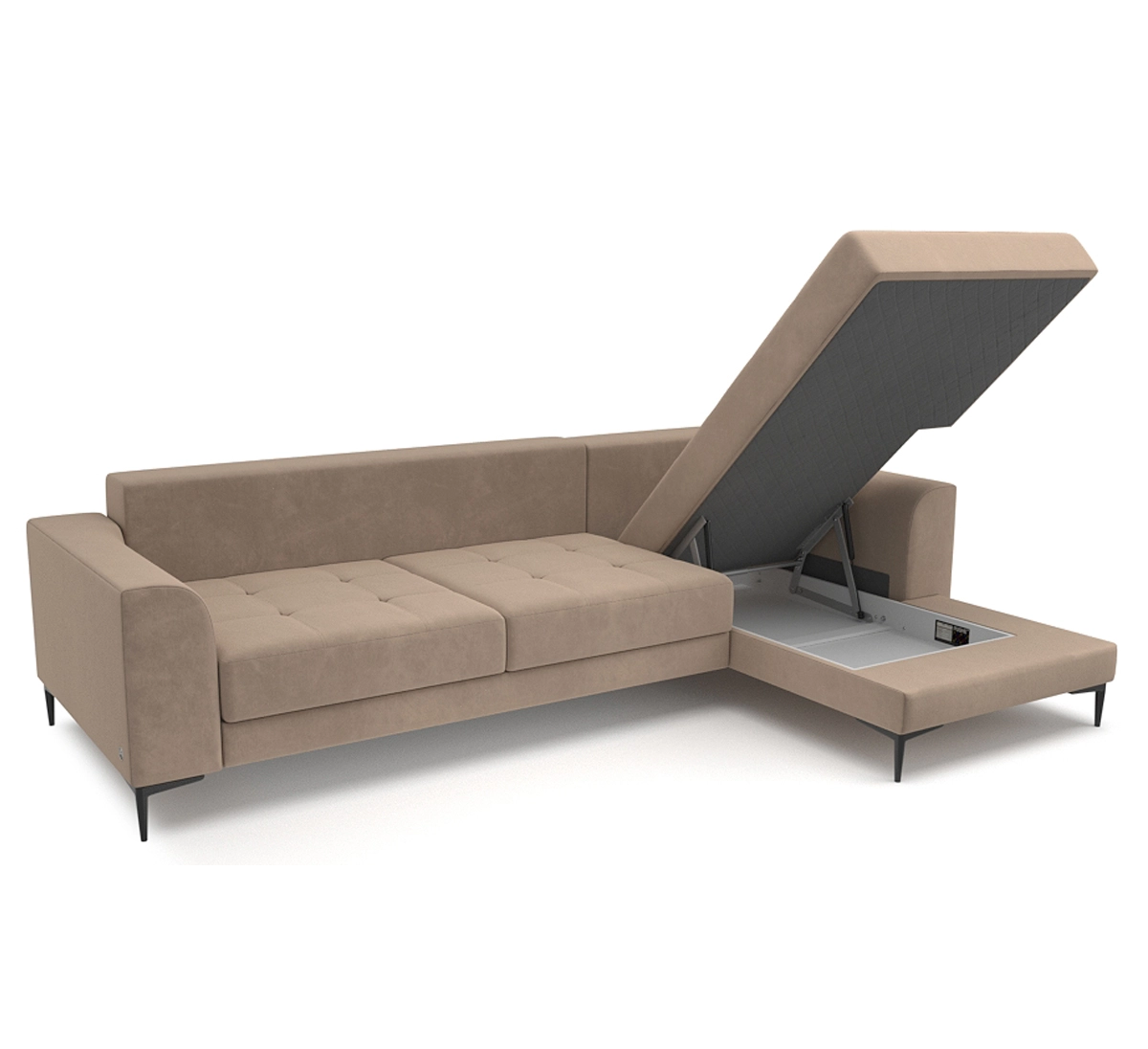 Диван левый угол Fortis Пьер (Noel ivory)